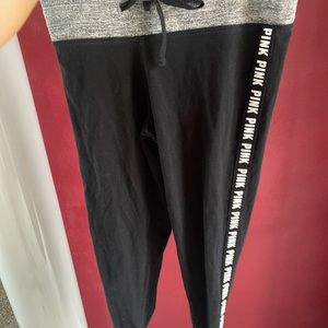 pink leggings worn alittle but size small